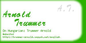 arnold trummer business card